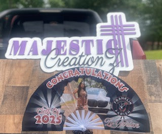 Custom Graduation Clack Fan