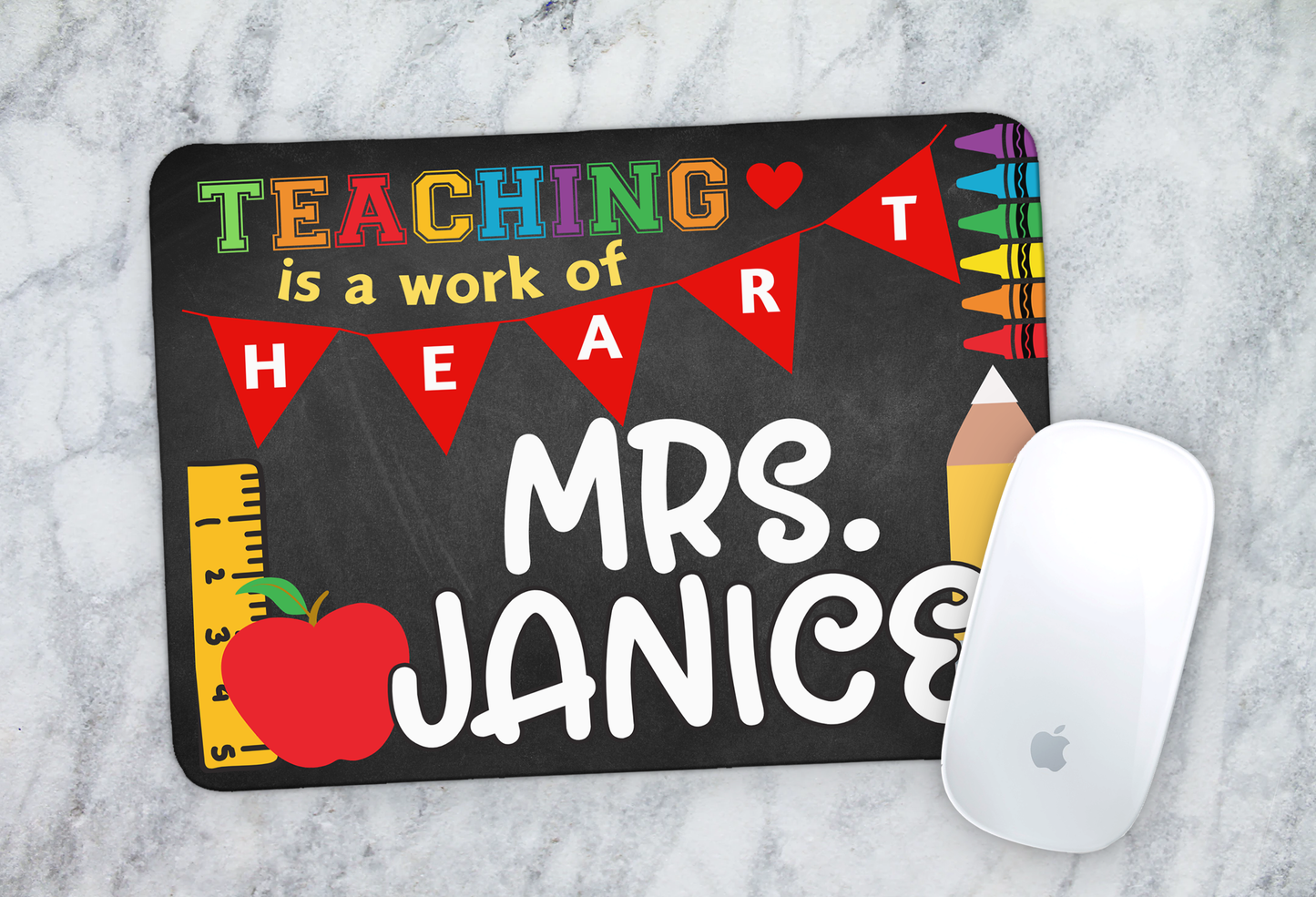 Teaching is a Work of Heart Mousepad