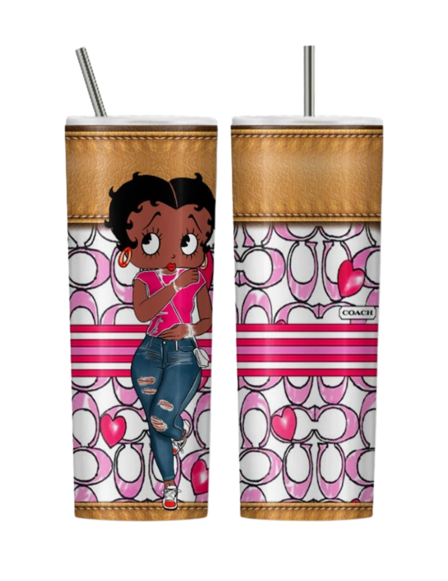 Pink Betty Boop Tumbler