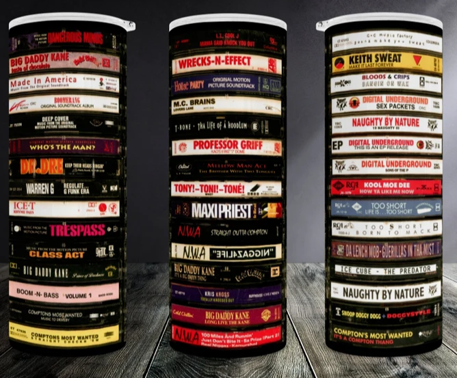 Hip Hop Life 20 oz Skinny Tumbler with Straw