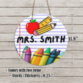 Notebook Paper Round Door Hanger