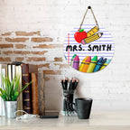 Notebook Paper Round Door Hanger