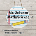 Paper Pencil Wooden Door Hanger