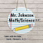 Paper Pencil Wooden Door Hanger