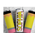 DOODLE LETTER TEACHER TUMBLER