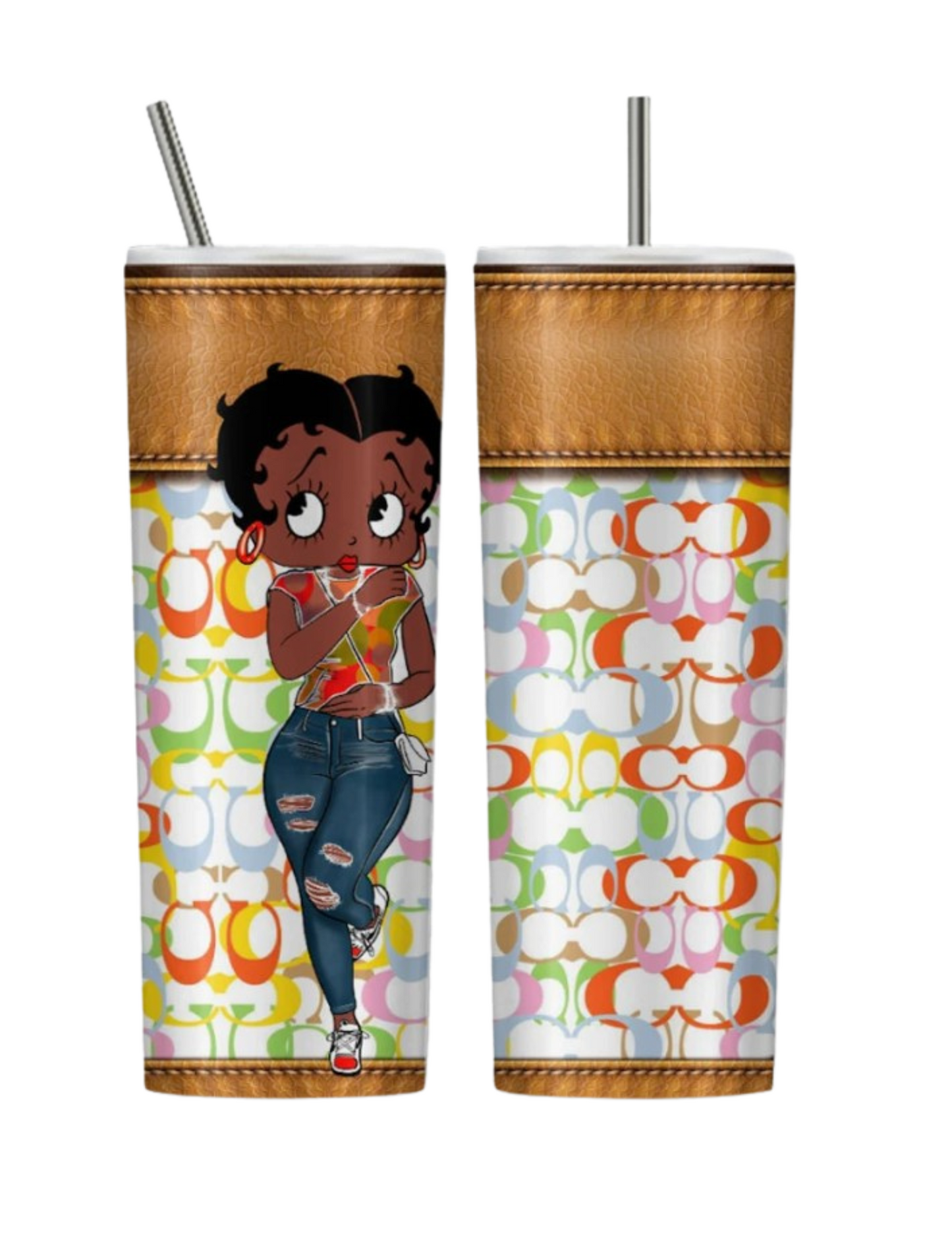 Colorful Betty Boop Tumbler