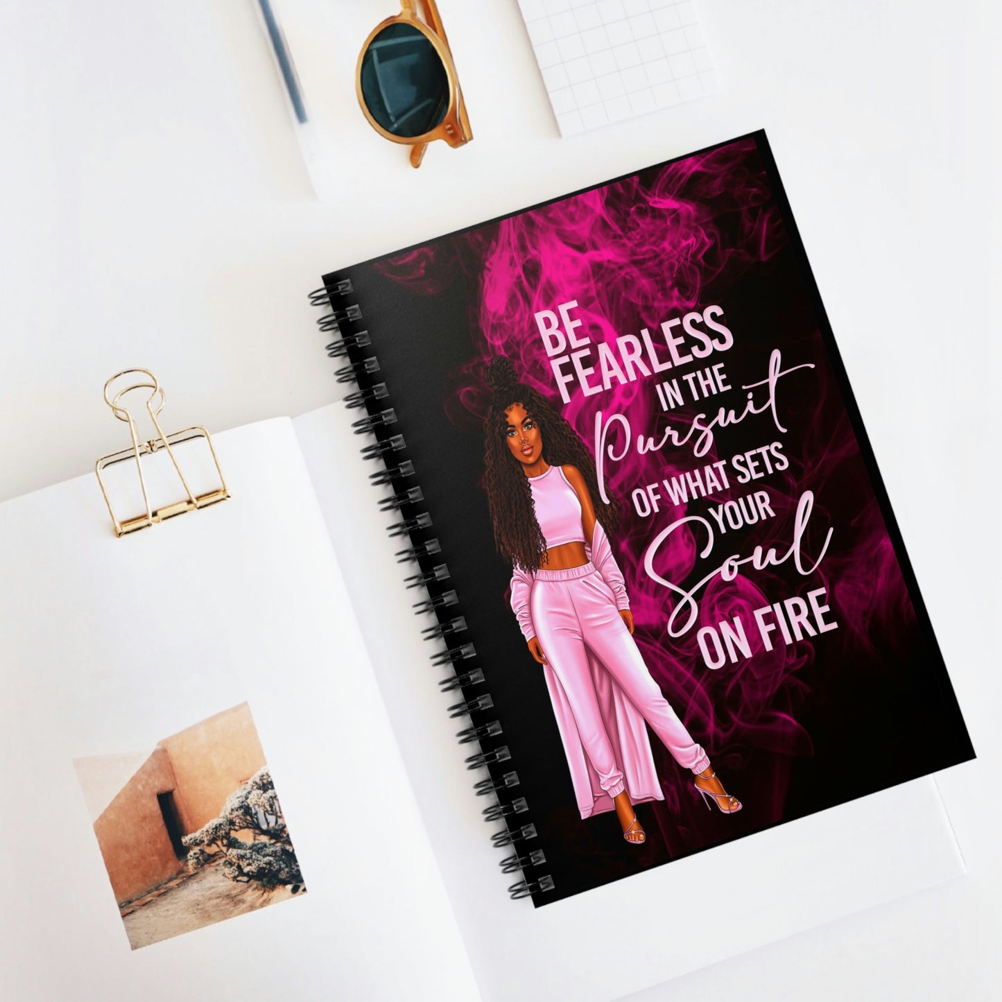 Be Fearless Spiral Notebook - Ruled Line