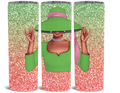 Sorority Inspired Tumbler Pink and Green Hat