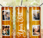 Gold Rustic Photo Tumbler